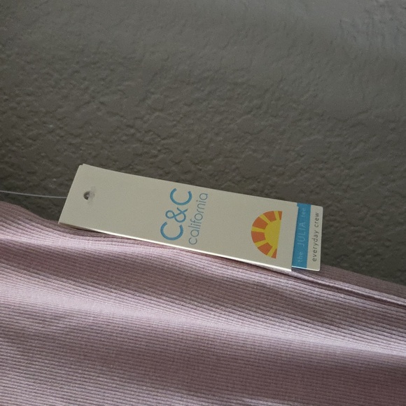 C&C California Mauve Short Sleeve Tee NWT - Picture 5 of 6